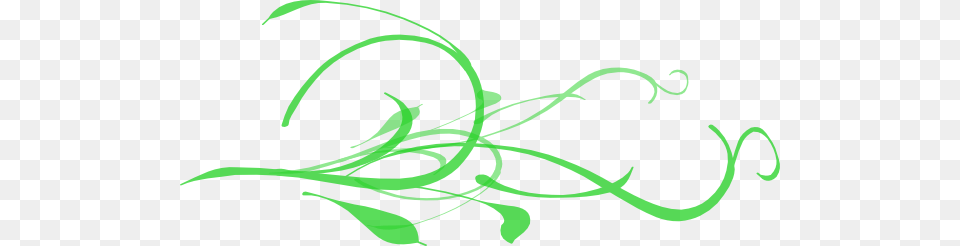 Green Swirly Branches Clip Arts For Web, Art, Floral Design, Graphics, Pattern Free Transparent Png