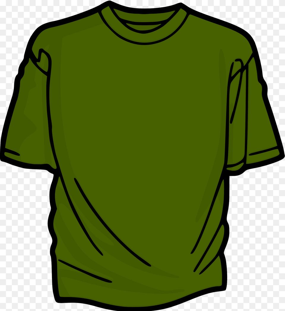 Green T Shirt Clipart, Clothing, T-shirt Free Png