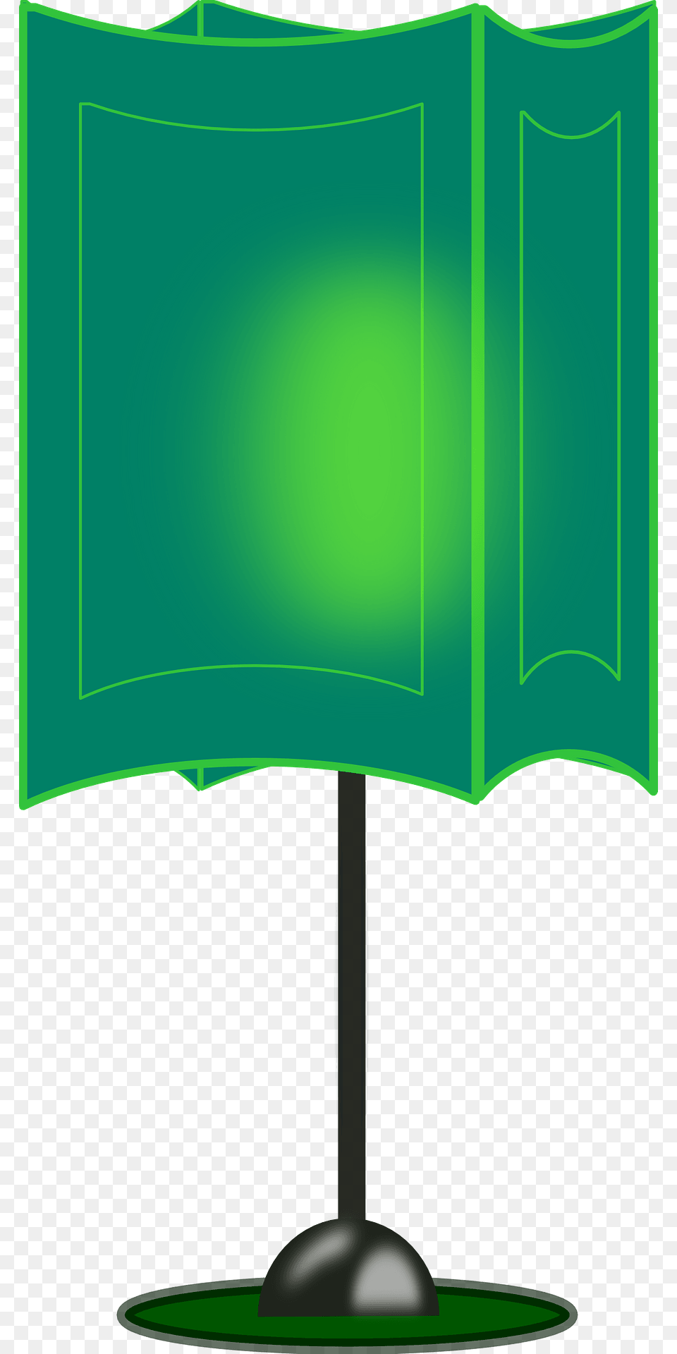 Green Table Lamp Clipart, Lampshade Free Png