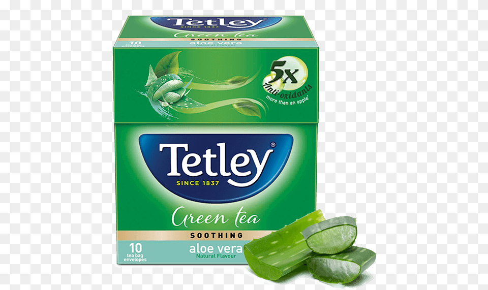Green Tea Alovera 10s Tetley Green Tea Aloe Vera, Herbal, Herbs, Plant, Food Png Image