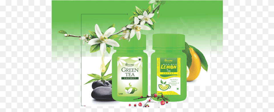 Green Tea Amp Lemon Tea Jasmine, Herbal, Herbs, Plant, Bottle Png