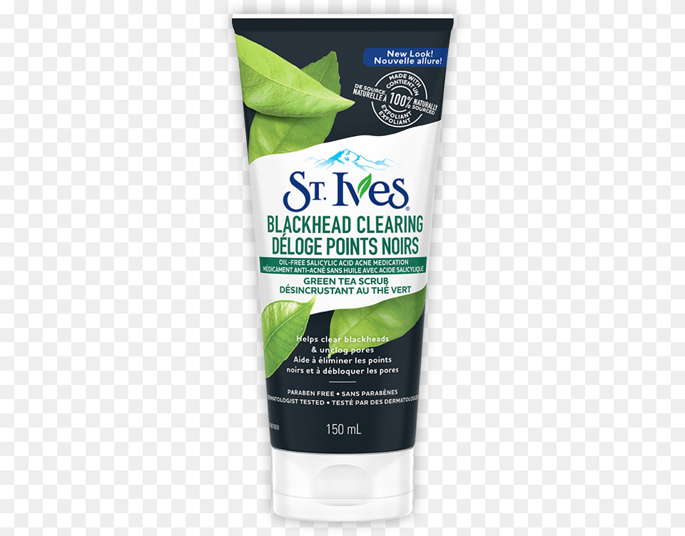 Green Tea Blackhead Clearing Scrub St Ives Naturally Soothing Body Lotion Oatmeal, Bottle, Cosmetics, Sunscreen, Can Free Transparent Png