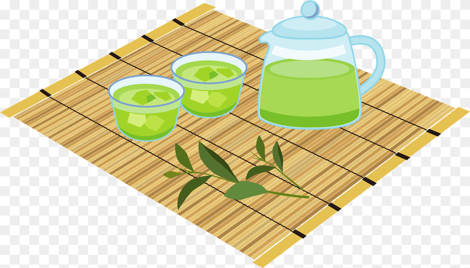 Green Tea Clipart, Cup, Tape Png Image
