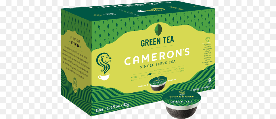 Green Tea Coffee 12 Ct Cameron39s Coffee English Breakfast, Beverage, Green Tea, Herbal, Herbs Png