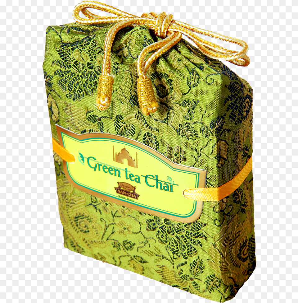 Green Tea Masala Chai In Green Tanchoi Bags 100gm Bag, Accessories, Handbag Free Transparent Png