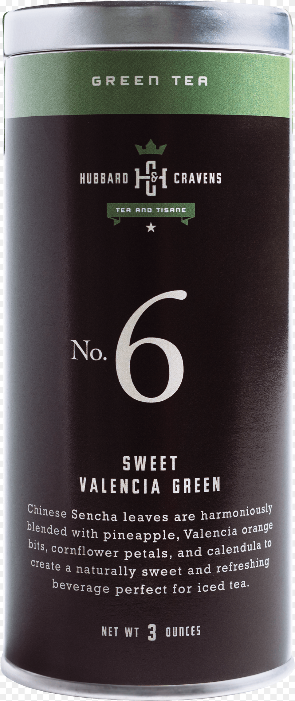 Green Tea Sweet Valencia Green Tea Tin On Transparent, Alcohol, Beverage Png