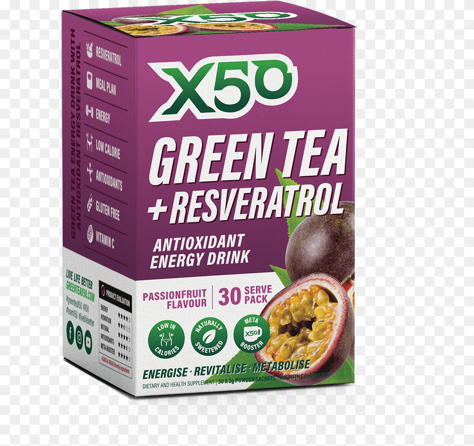 Green Tea X50 Passionfruit X50 Green Tea Png Image