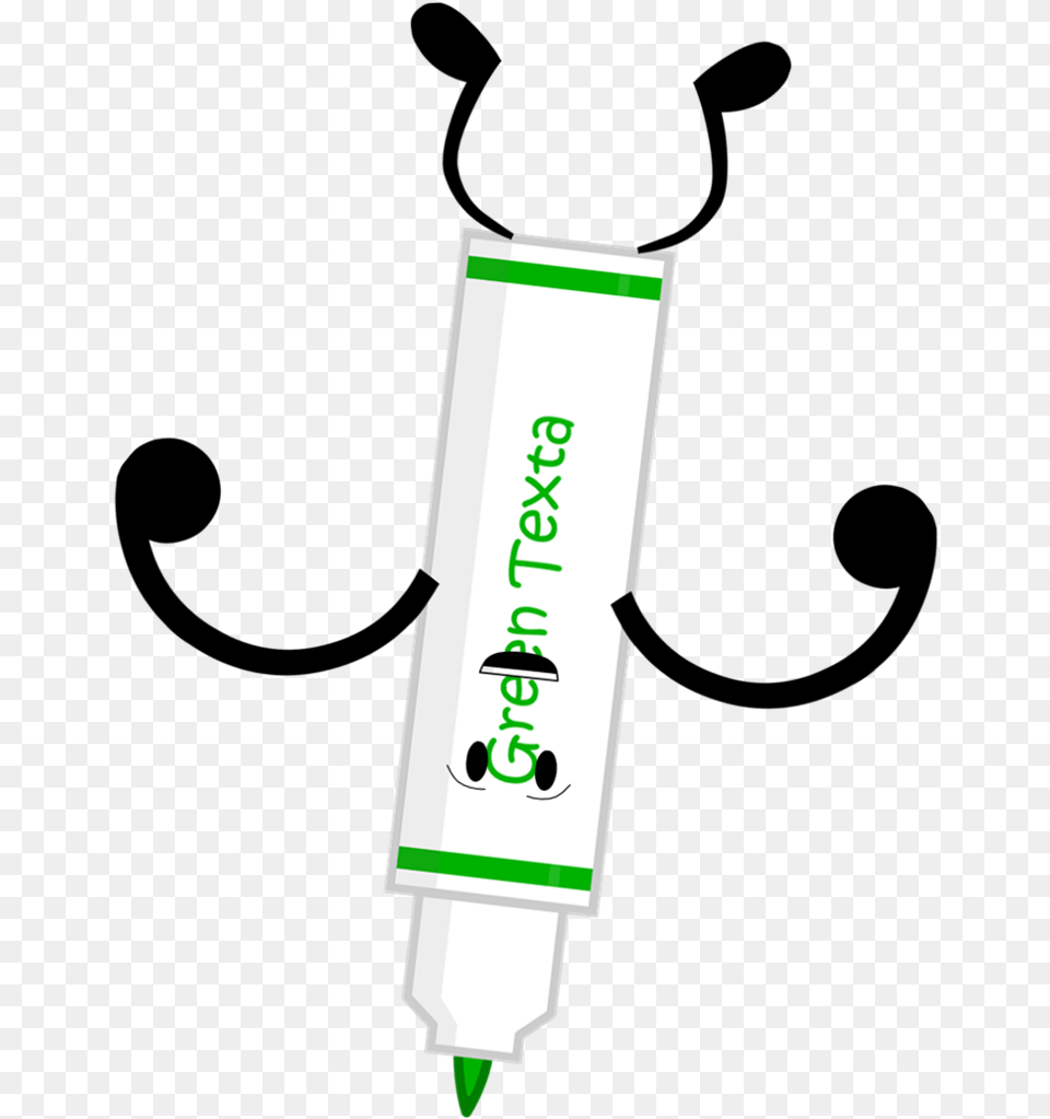 Green Texta Pose Without Lid, Marker Free Png Download