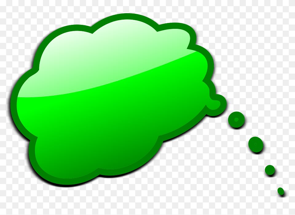 Green Thought Bubble Png Image