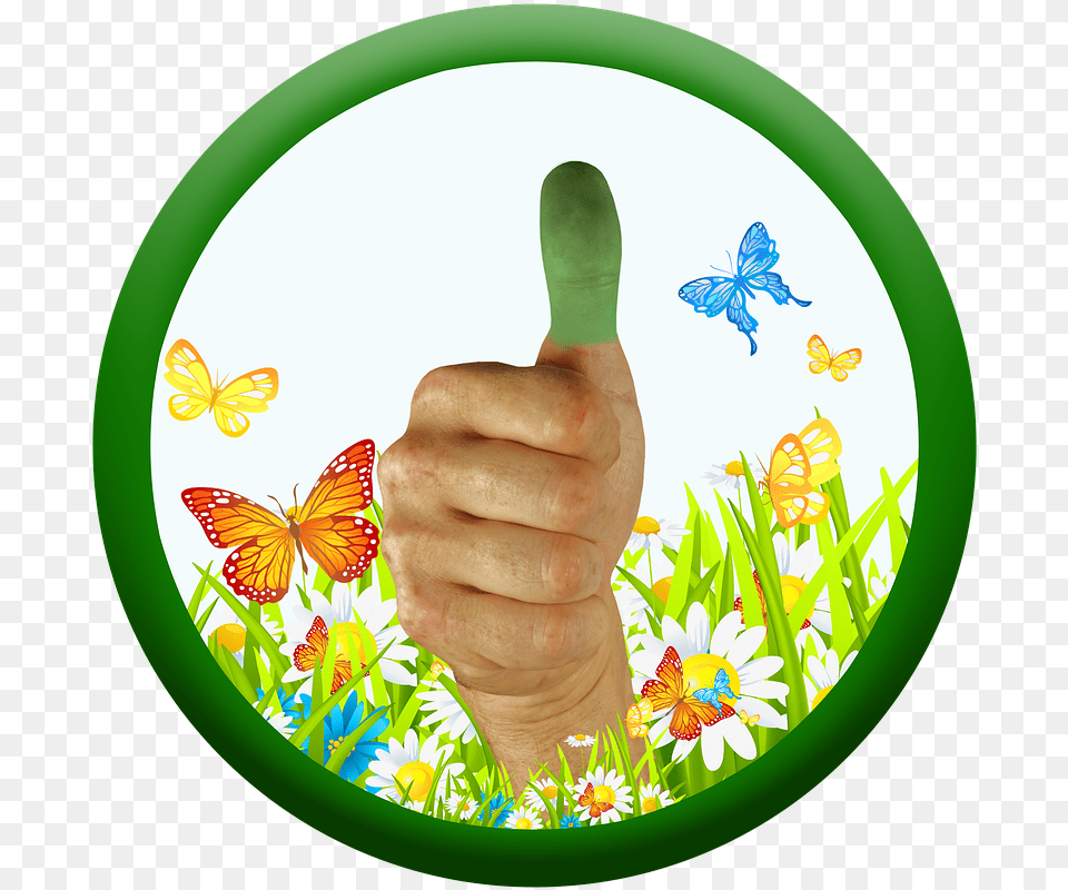 Green Thumb Thumbs Up Nature Logo, Body Part, Finger, Hand, Person Free Transparent Png