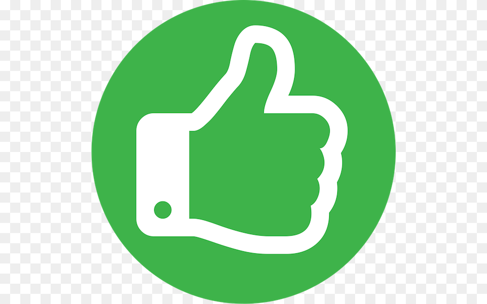 Green Thumbs Up Black And White Stock Thumbs Up Icon Circle, Light Png