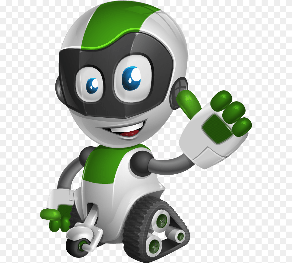 Green Thumbs Up Download Animated Robots, Robot, Machine, Wheel Free Png