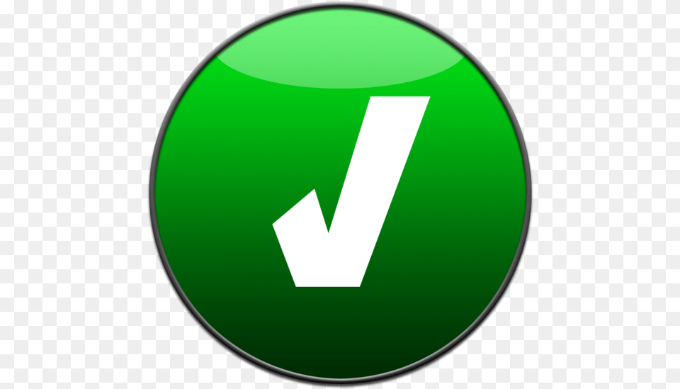 Green Tick Button, Disk, Symbol, Sign Png Image