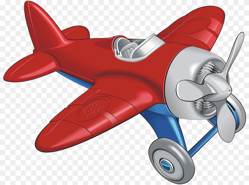 Green Toys Airplane, Machine, Propeller, Car, Transportation Free Transparent Png