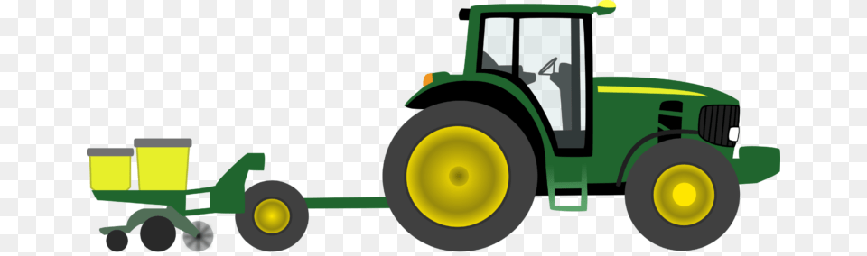 Green Tractor Clip Art John Deere Free Cliparts, Grass, Plant, Transportation, Vehicle Png Image