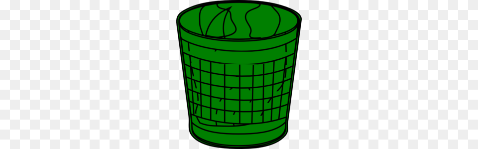 Green Trash Bin Clip Art, Basket, Tin Free Transparent Png