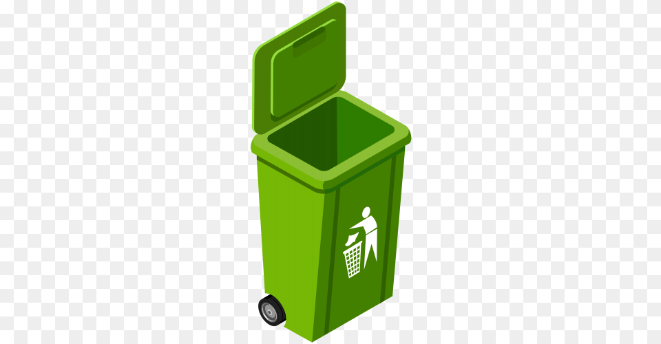 Green Trash Can Clip Art Mailbox, Recycling Symbol, Symbol, Tin Png Image
