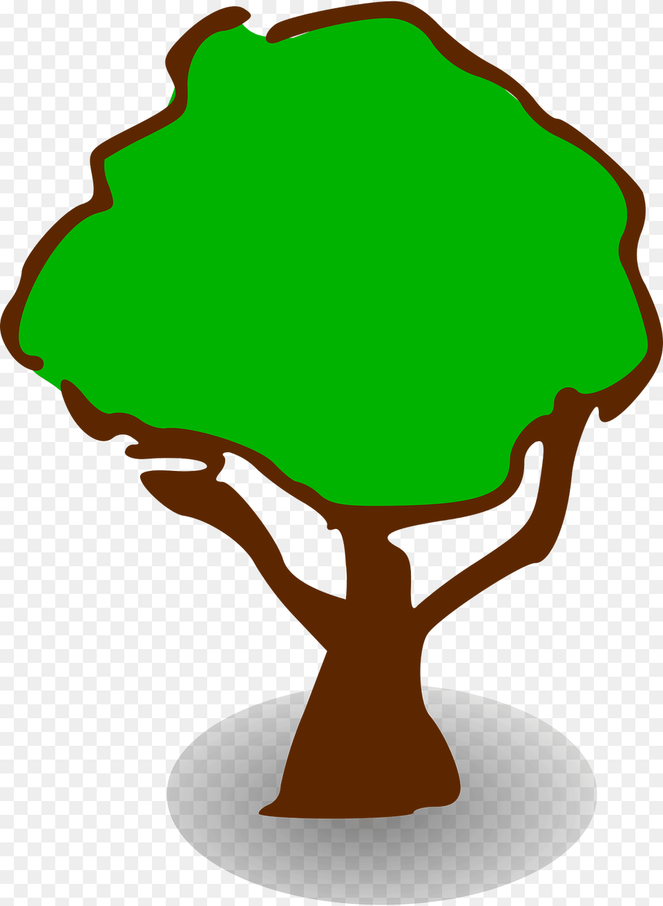 Green Tree Clipart, Plant, Person Png Image