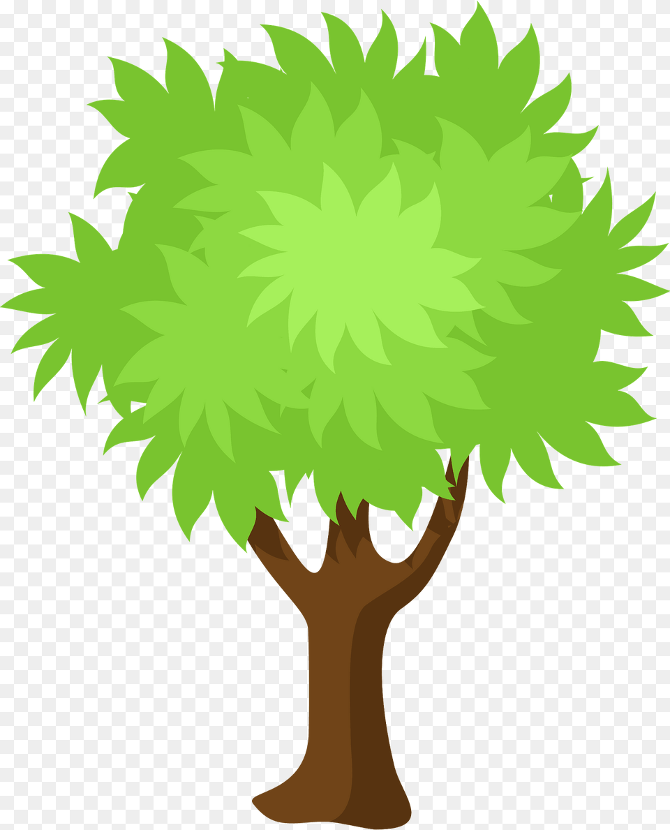 Green Tree Clipart, Leaf, Plant, Vegetation, Art Png Image