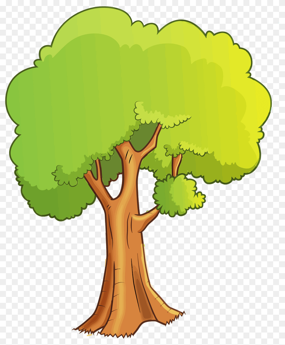 Green Tree With Leaves Clipart, Plant, Tree Trunk, Art, Vegetation Free Png