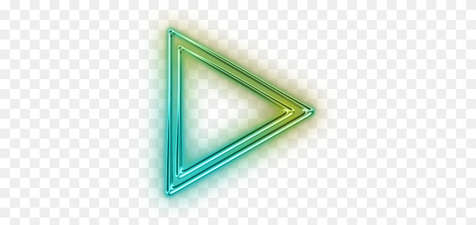 Green Triangle Clipart No Background Triangle, Light, Accessories, Disk Free Png Download