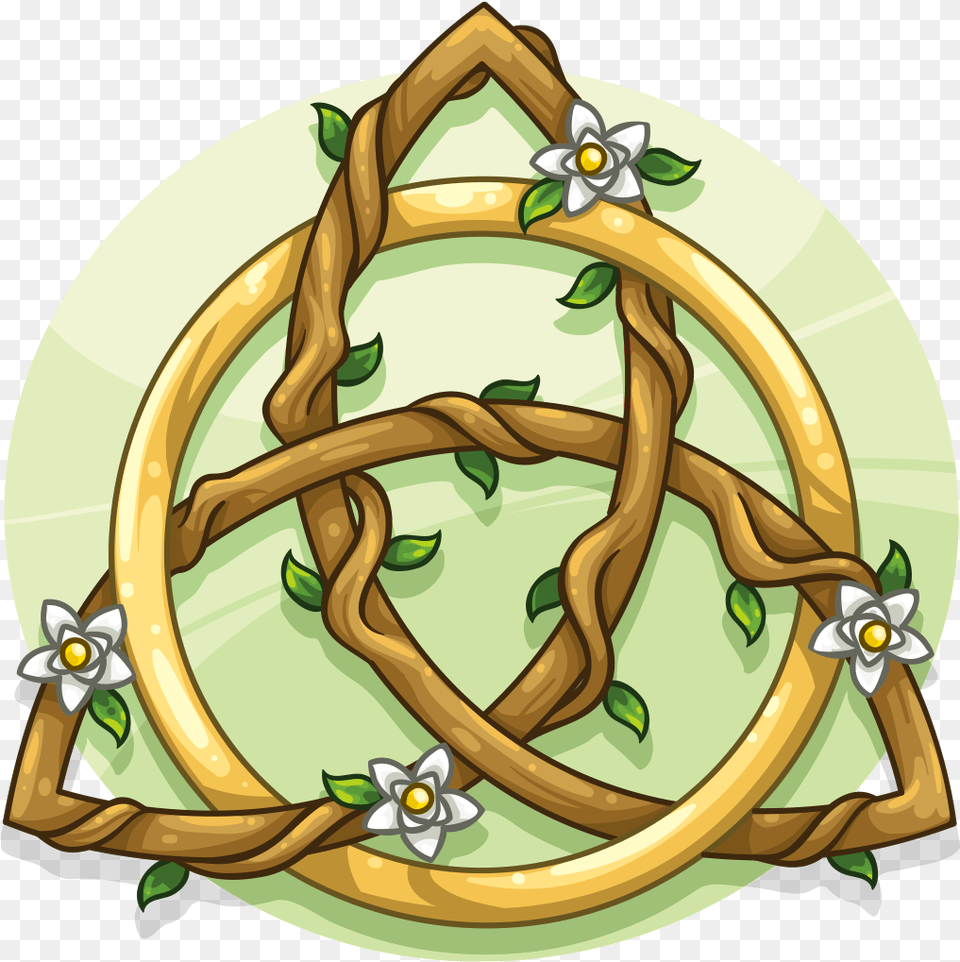 Green Triquetra Download Triquetra Clipart, Pattern, Plant, Vegetation, Clothing Free Transparent Png