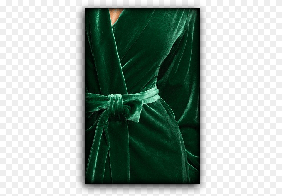 Green Velvet Teal Dressing Gown Velvet, Fashion, Clothing, Coat, Robe Png Image