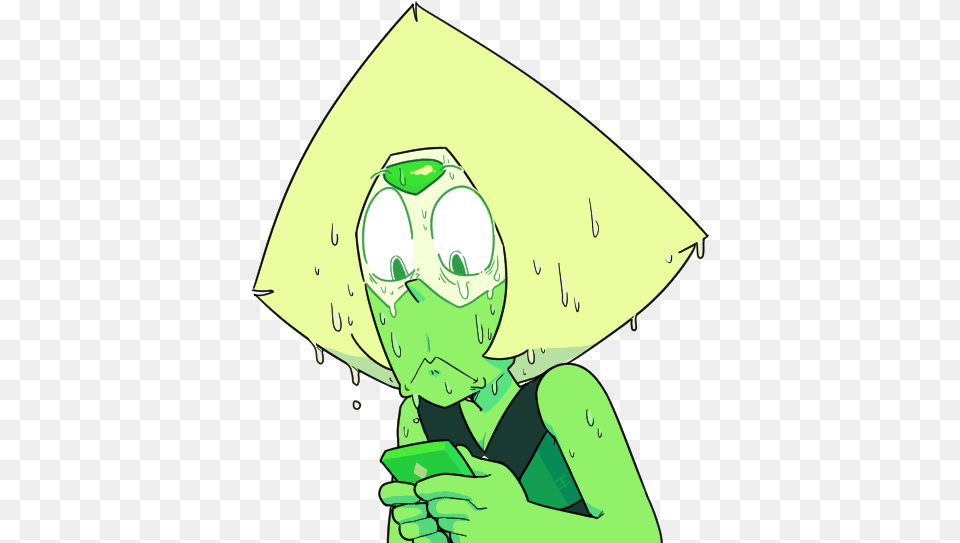 Green Vertebrate Cartoon Yellow Fictional Character Steven Universe Tumblr Peridot, Person, Art Free Transparent Png