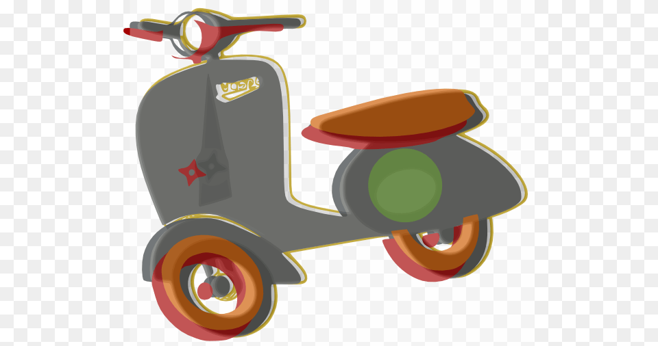 Green Vespa Clip Art, Vehicle, Transportation, Scooter, Tool Free Png