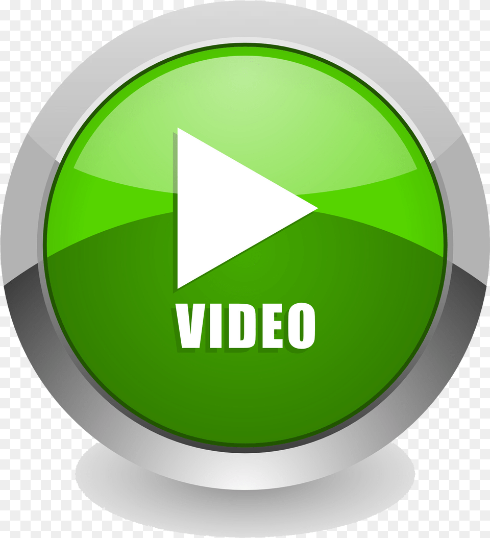 Green Video Clip Icon Vertical, Sphere, Disk Free Png Download