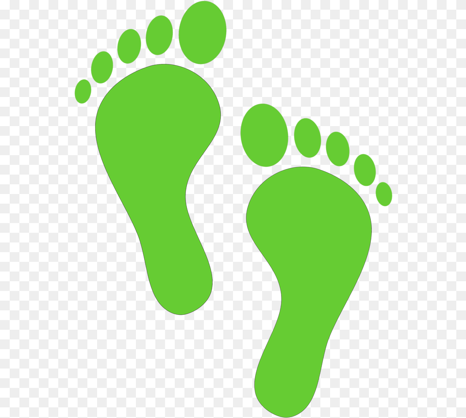 Green Walking Footprints Clipart Footprint Clipart Free Transparent Png