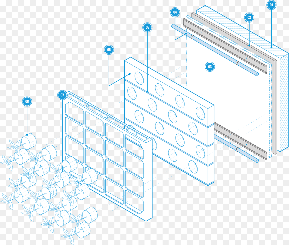 Green Wall Specification Diagram Architecture Png Image