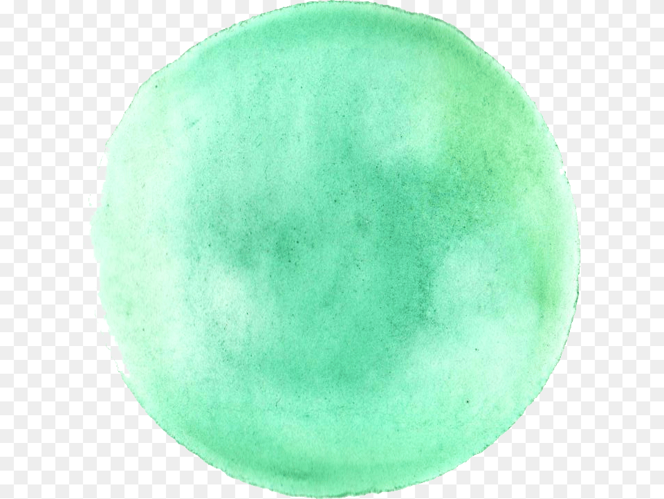 Green Watercolor Circle, Sphere, Outdoors, Night, Nature Png Image