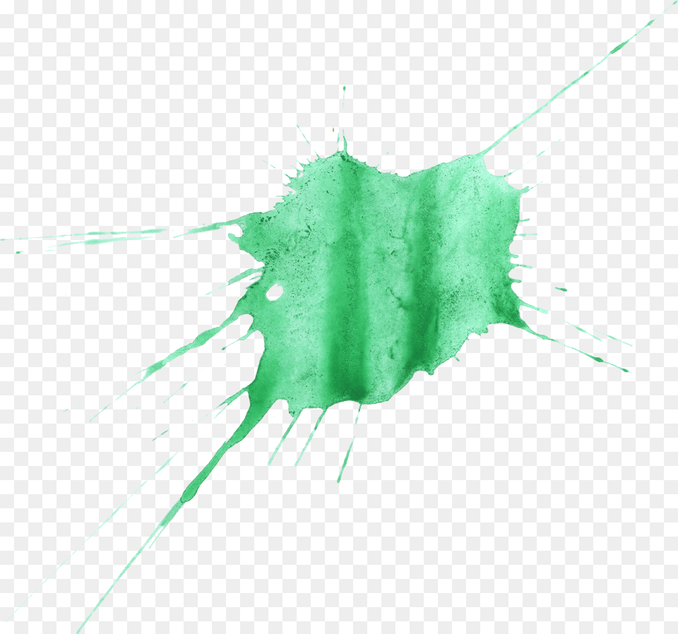 Green Watercolor Splatter Leaf, Plant, Stain, Person Free Transparent Png