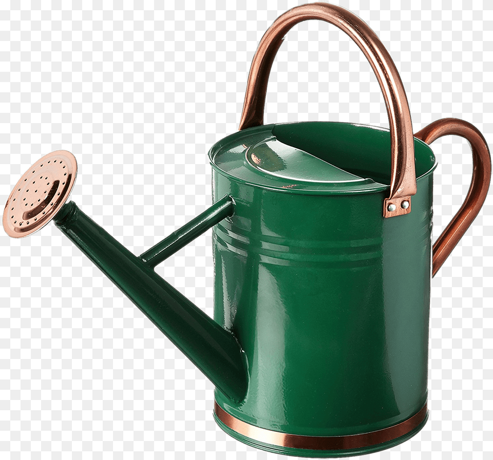 Green Watering Can With Copper Details Watering Can, Tin, Watering Can, Smoke Pipe Free Png
