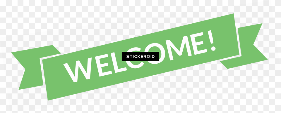 Green Welcome Banner, Symbol, Sign Png Image