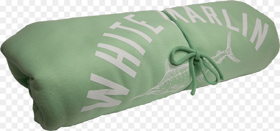 Green White Marlin Towel Bag, Cushion, Home Decor, Clothing, Glove Png Image