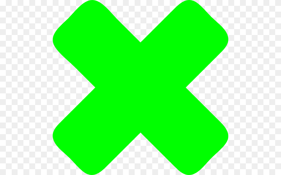 Green Wrong Cross, Symbol Free Png