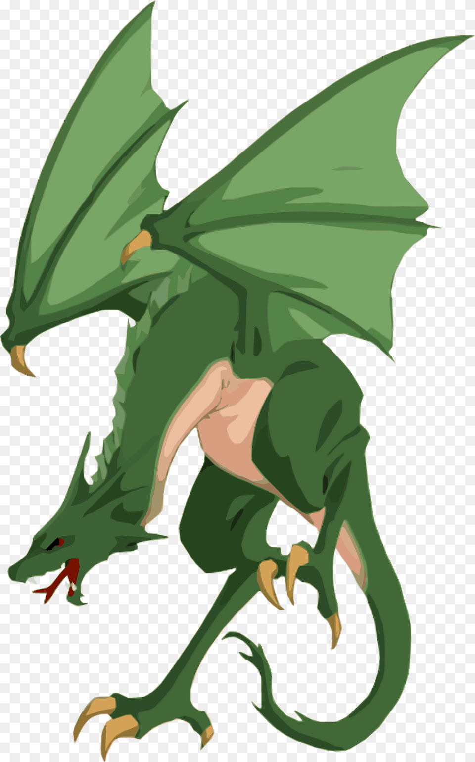 Green Wyvren Dragon Clipart, Person, Animal, Kangaroo, Mammal Png