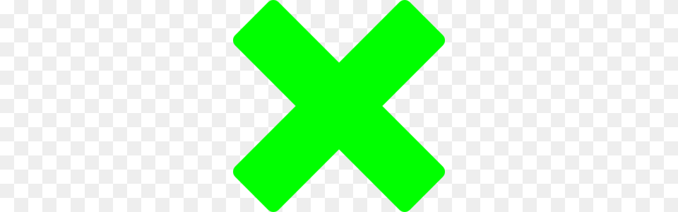 Green X Clip Art, Symbol Png Image