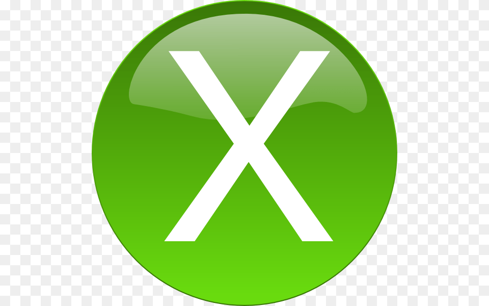 Green X Clip Art, Sign, Symbol, Disk Free Png