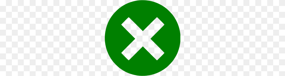 Green X Mark Icon Free Png
