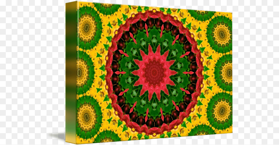 Green Yellow Kaleidoscope Mandala Decorative, Art, Floral Design, Graphics, Pattern Free Transparent Png