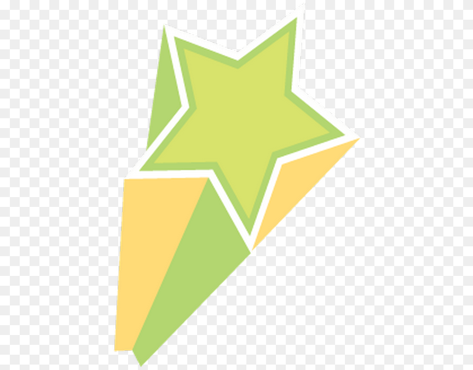 Green Yellow Star Sticker Triangle, Star Symbol, Symbol Png Image