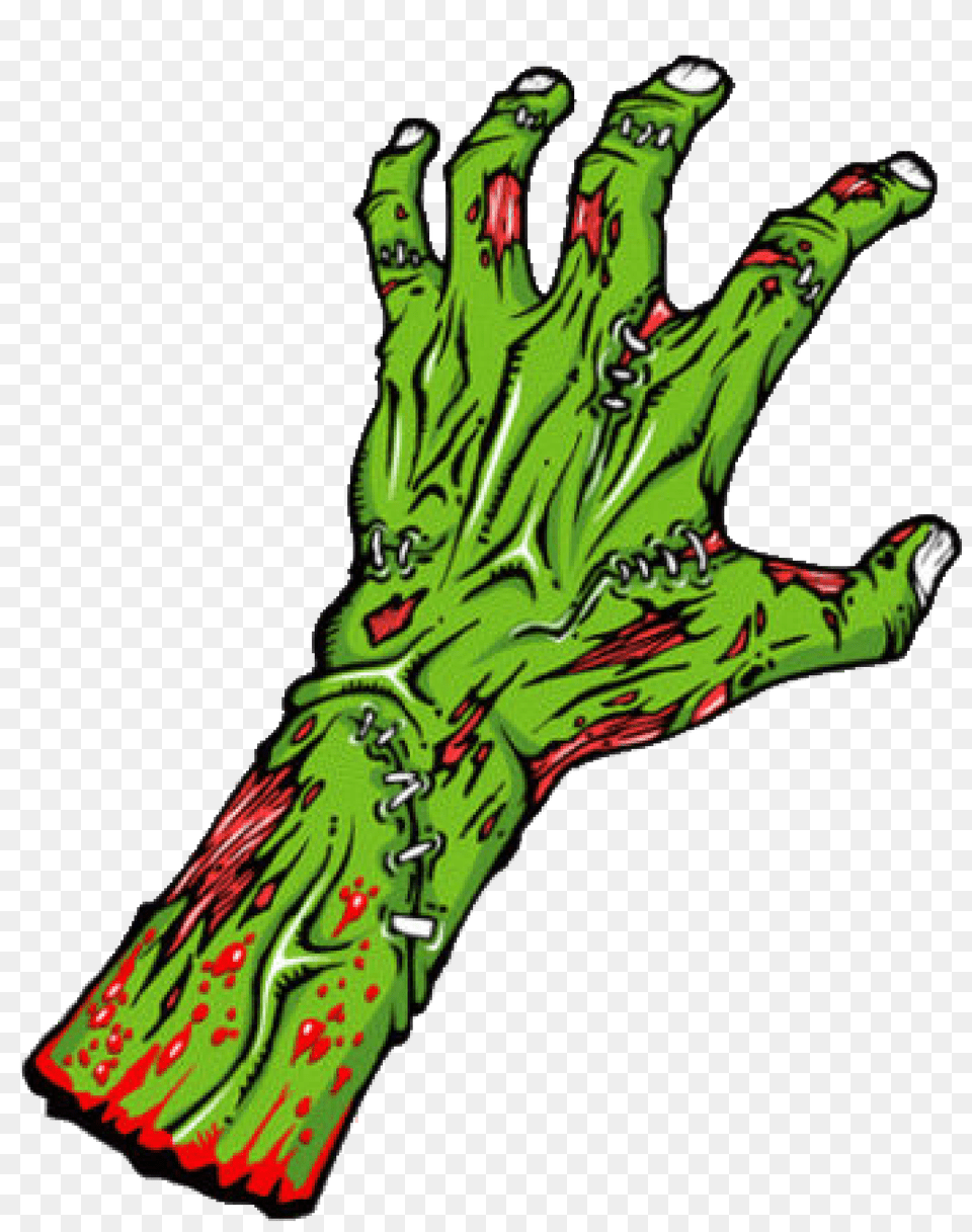 Green Zombie Hand, Clothing, Electronics, Glove, Hardware Free Png