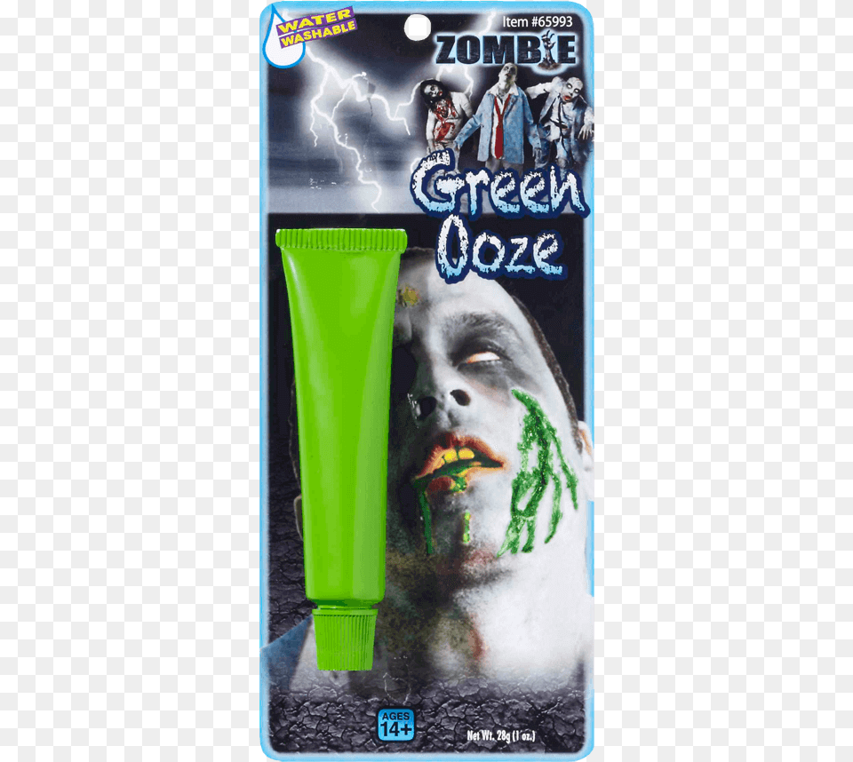 Green Zombie Ooze Halloween Costume, Bottle, Person, Adult, Man Free Transparent Png