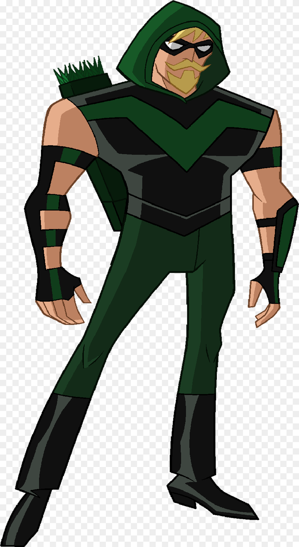 Greenarrow Justice League Action Green Arrow, Cape, Clothing, Costume, Person Free Png Download