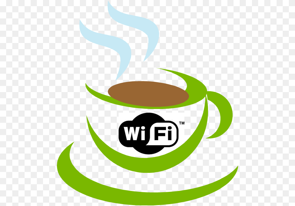 Greencuplogocoffee Cupfontgraphicsclip Cafe Wifi Logo, Cup, Beverage, Coffee, Coffee Cup Free Png