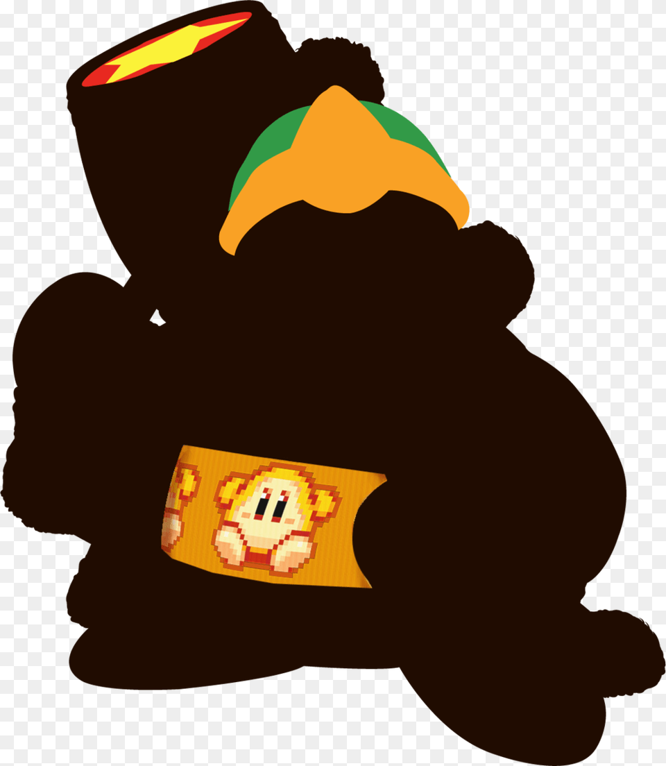 Greendedede King Dee Dee Dee Silhouette, Baby, Person, Plush, Toy Png Image