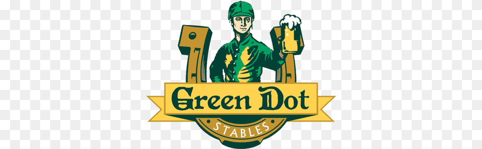 Greendot Green Dot Stables Logo, Adult, Male, Man, Person Free Png Download